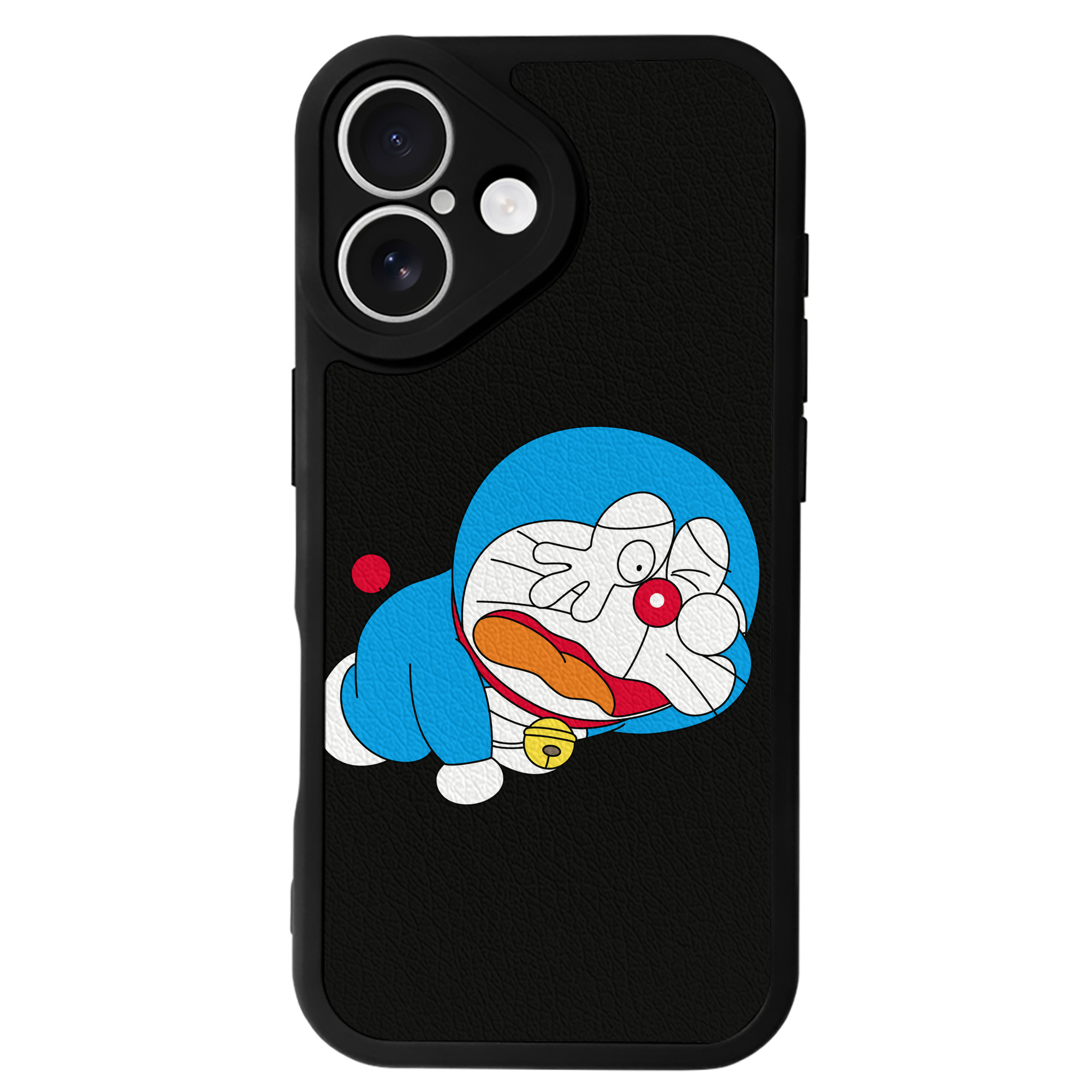 （画像用） ドラえもん Doraemon 【iPhone 16シリーズ対応】シリコンスマホケース（レザー調） 材質：シリコン